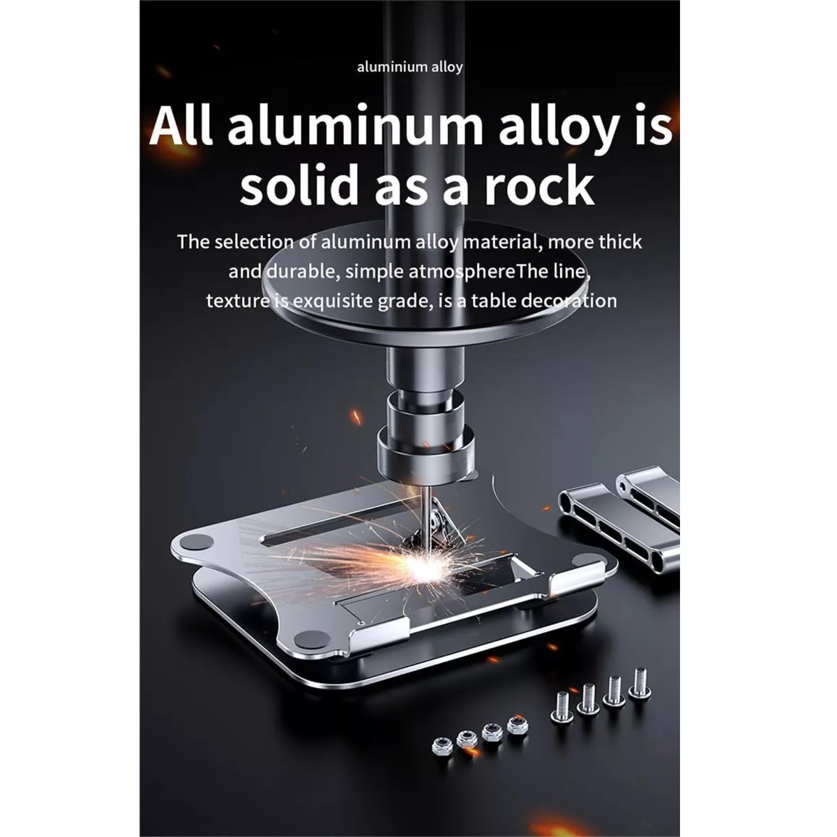 Base Soporte Para Laptop Tableta Portátil Ajustable Plegable Plata