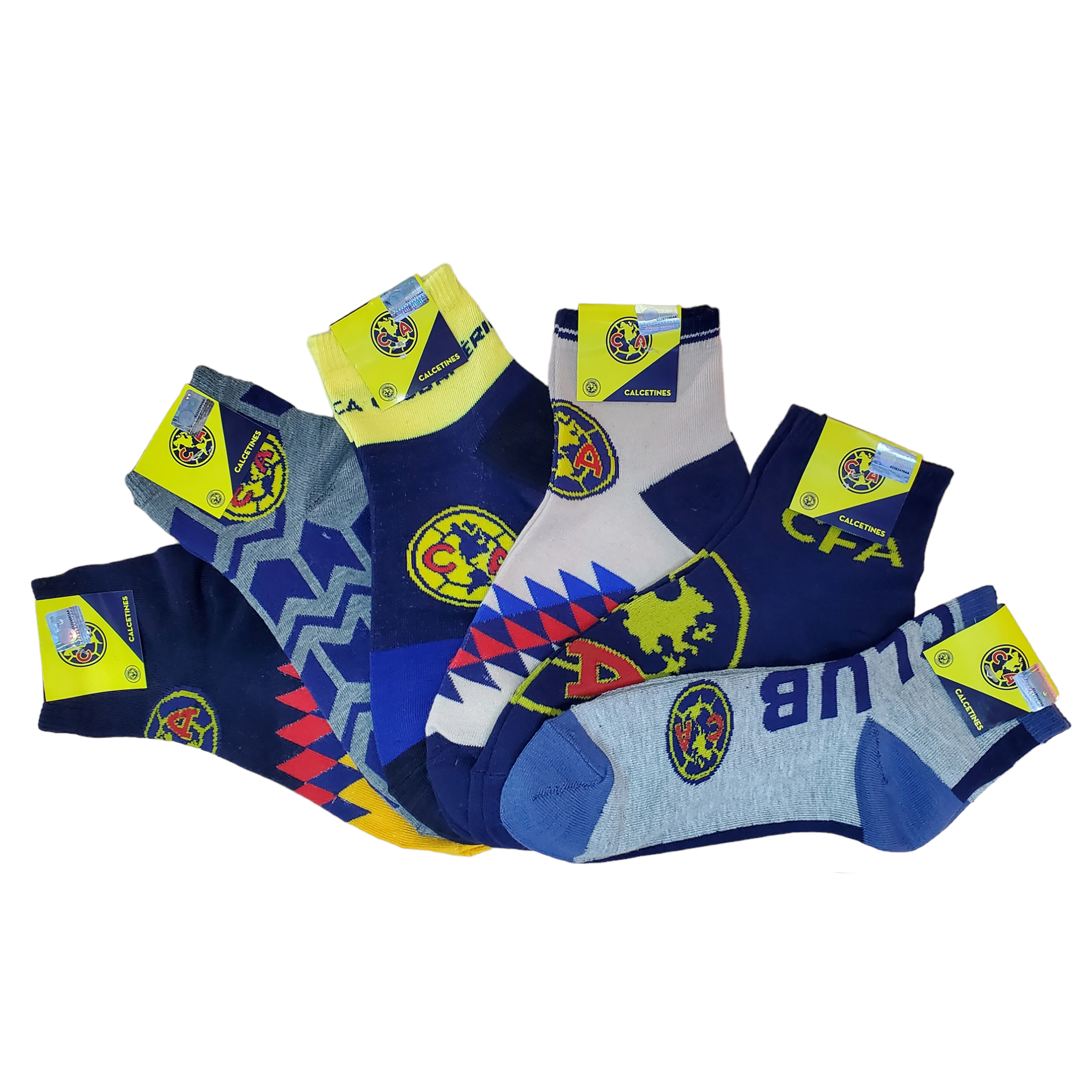 Tin Oficial Club América Caballero 6 Pares