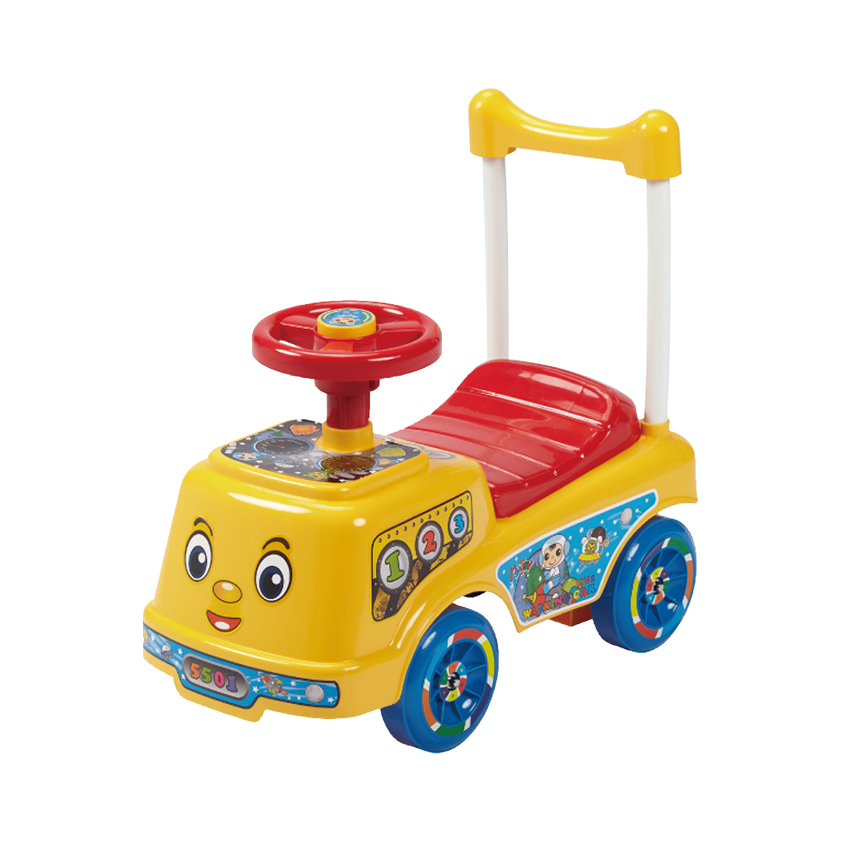 Carrito Montable Mytoy Walking 5501 Amarillo