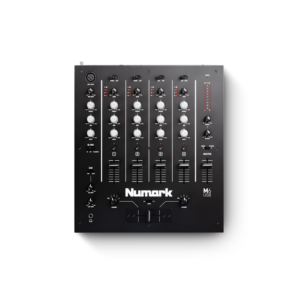 Mezcladora para DJ NUMARK M6USB BLACK con usb 4 canales