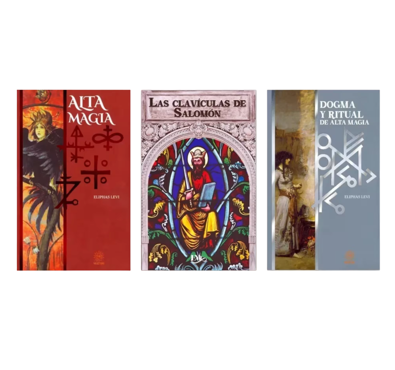 Pack 3 Libros Alta Magia + Clavículas Salomón + Dogma Y Ritual