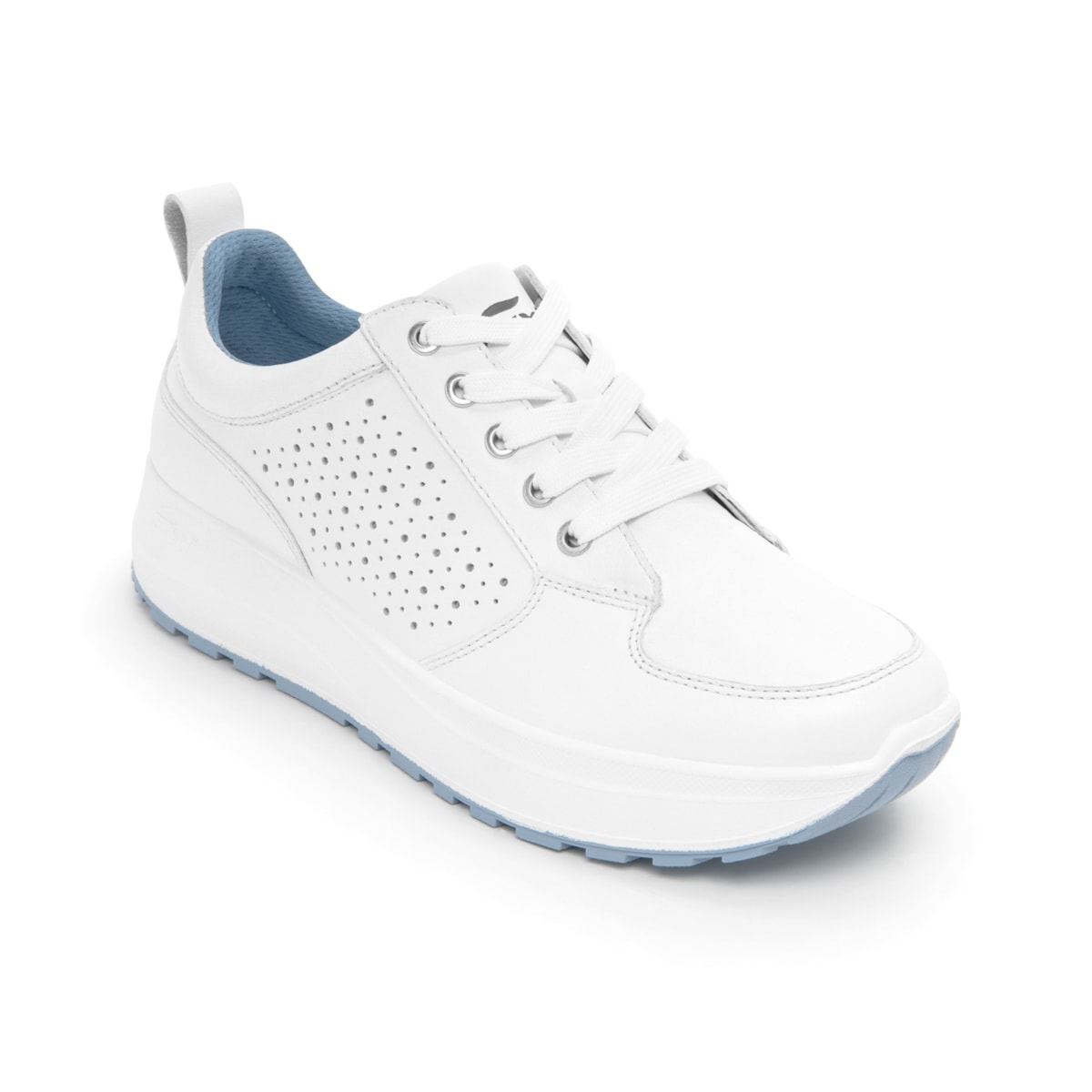 Tenis Sneaker Casual Agujetas Flexi Para Mujer Con Acabado Tamporeado 117205