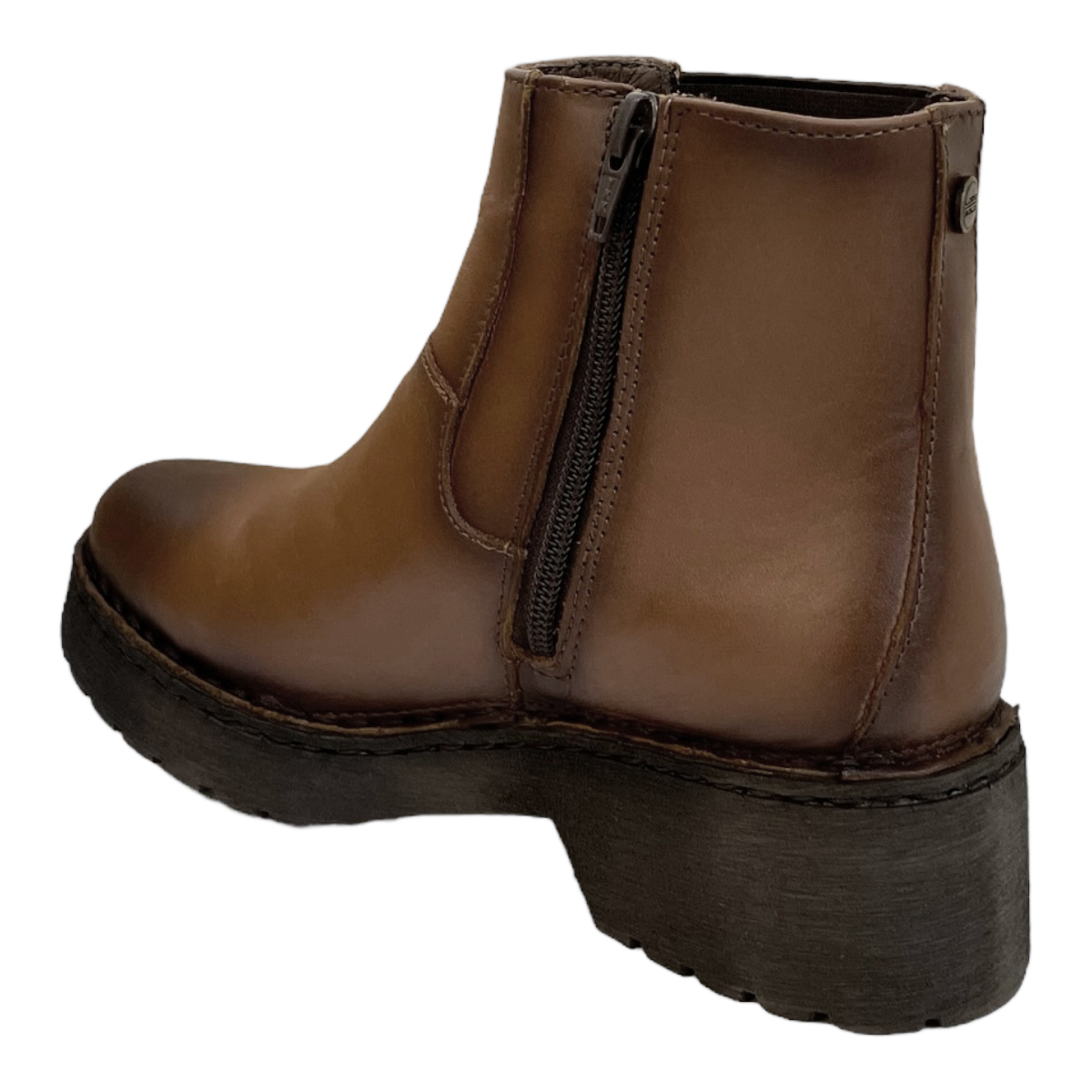 Botin Con Plataforma Mujer Lobo Solo Cómodos Piel Suave