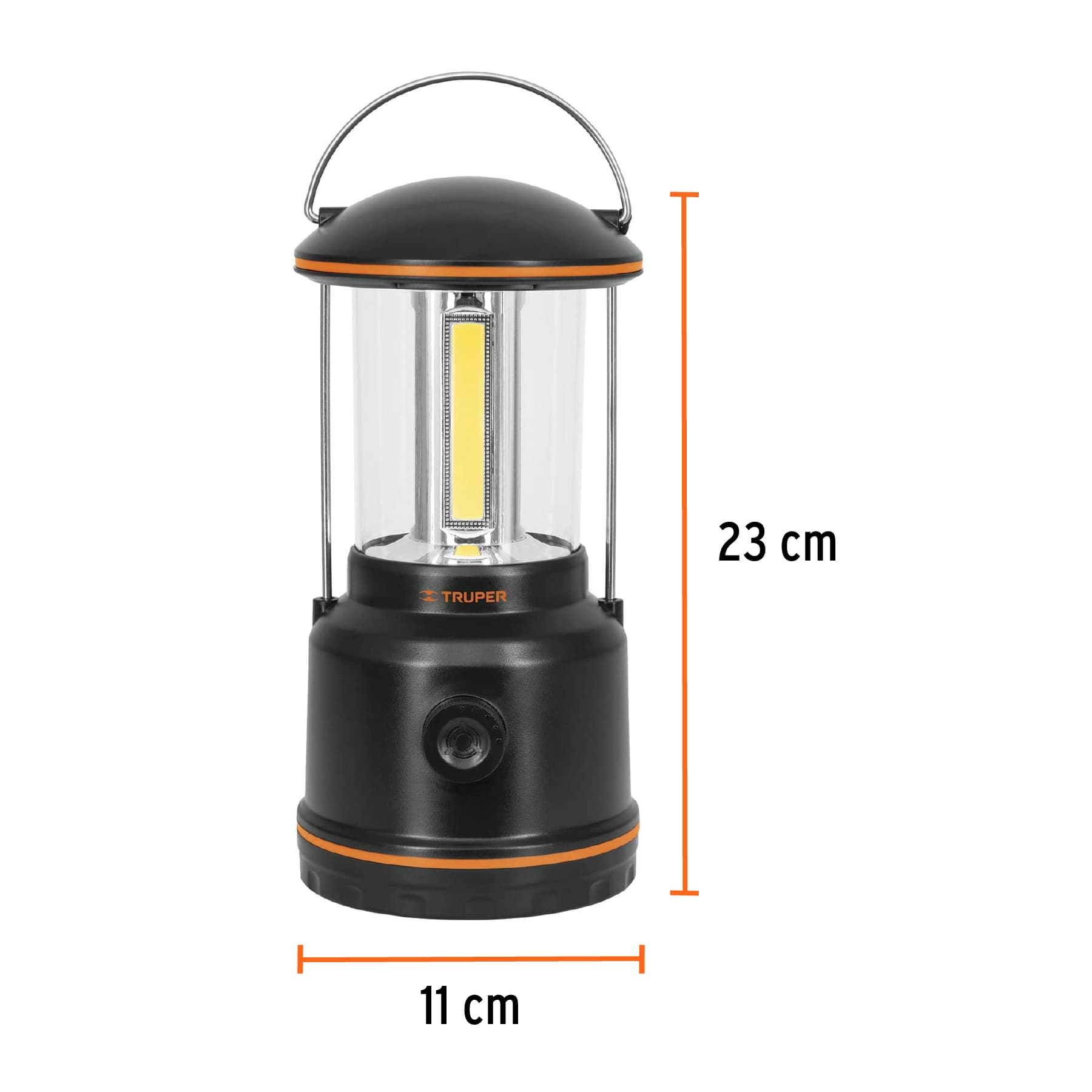 LINTERNA DE LED PARA CAMPAMENTO, TIPO FAROL, DE PILAS 3 D TRUPER 10760