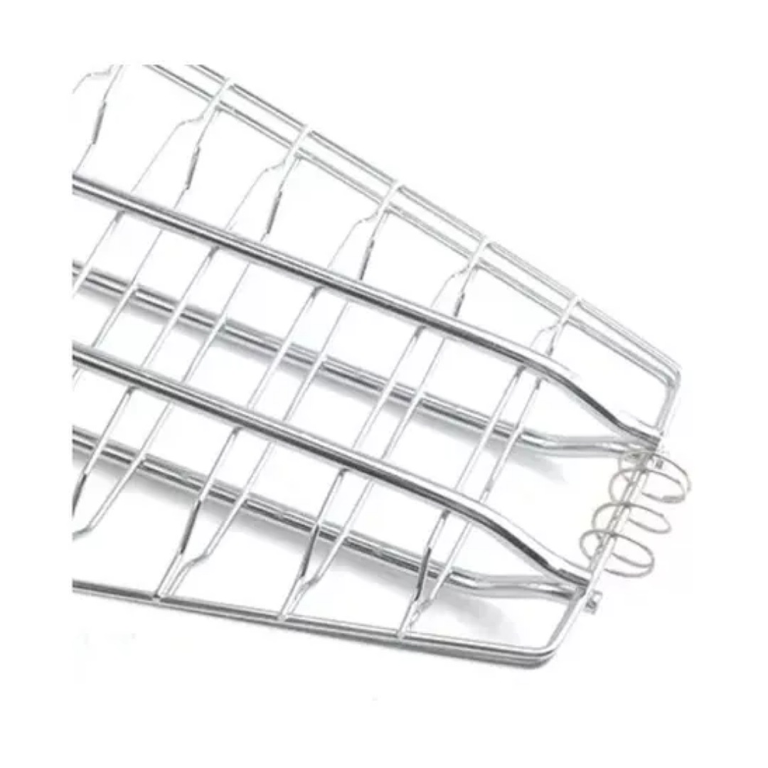 4 Pzas. Med. Rejilla Parrilla Pescado Zarandeado Carbón.