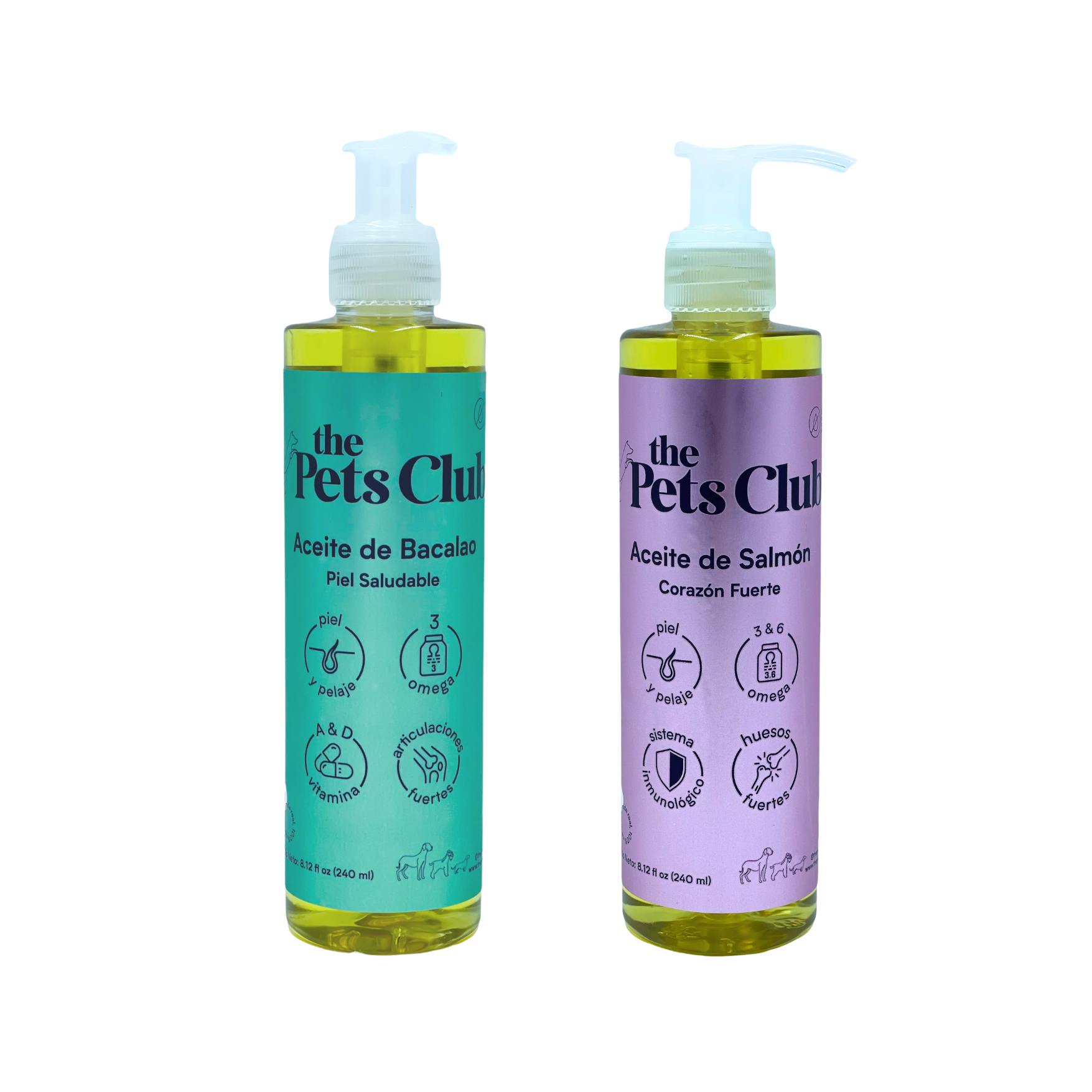 Mix 2 aceites de pescado para perro