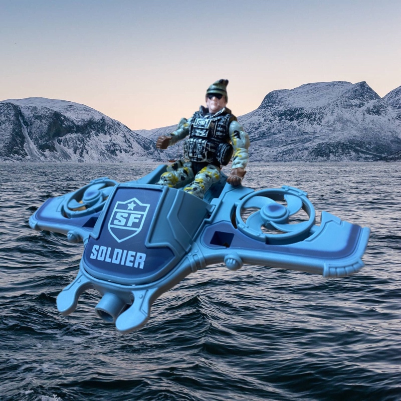 Soldado Figura Militar Moto Accesorio Special Combat Juguete