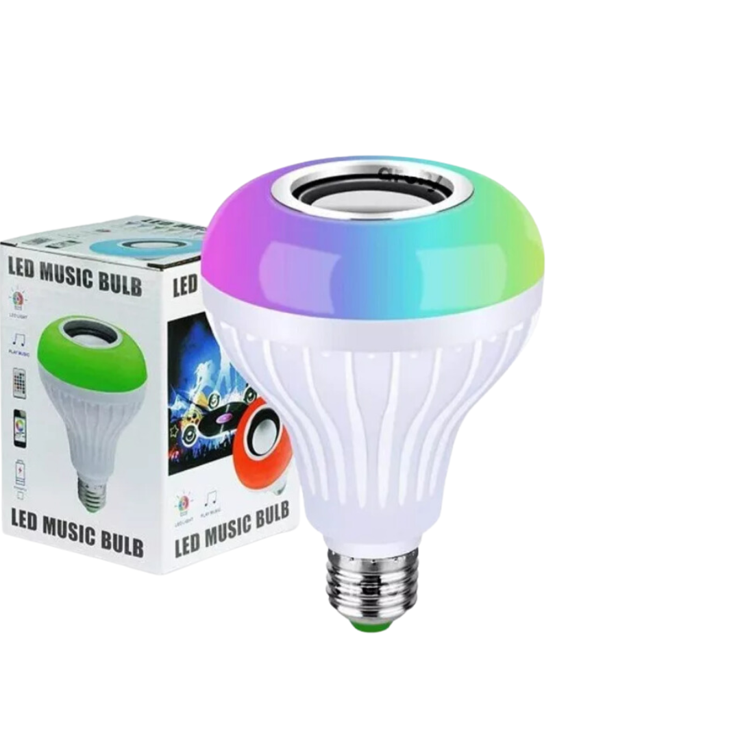 Foco Led Bocina Multicolor Control Bluetooth Inteligente