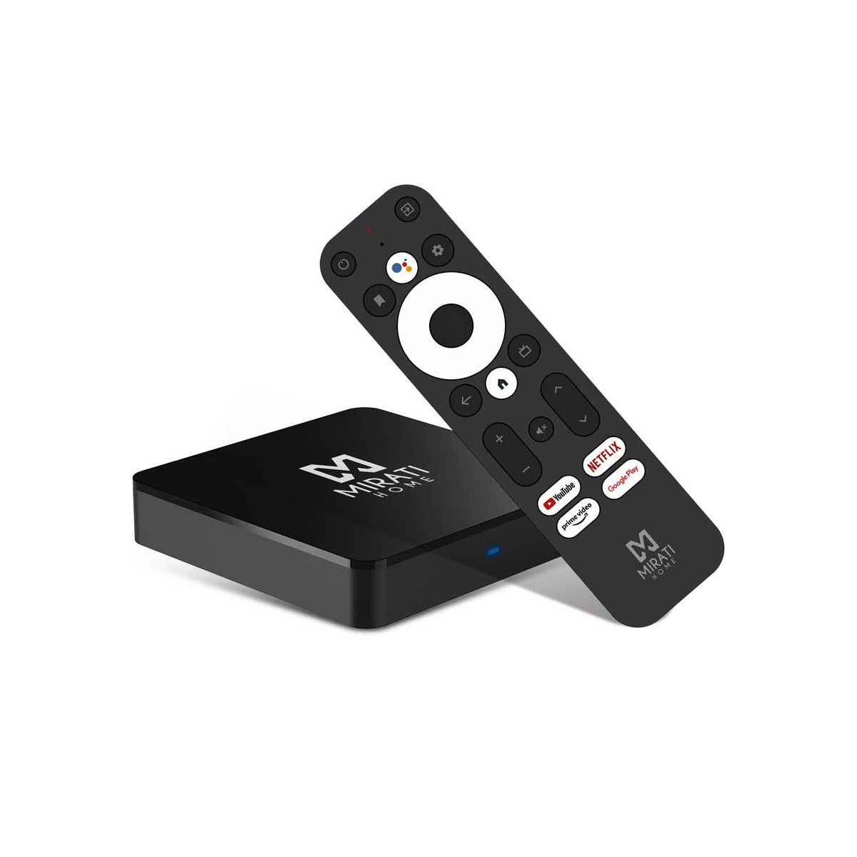 Tv box mirati android tv certificado chromecast google 1gb ram 8gb full hd hdmi usb sd wifi rj45