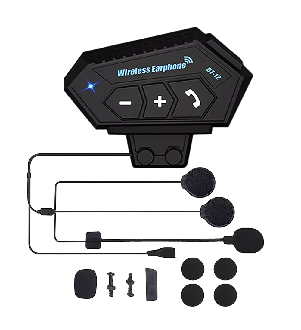 Audífonos Bluetooth 5.0 Edr Para Casco Con Micrófono