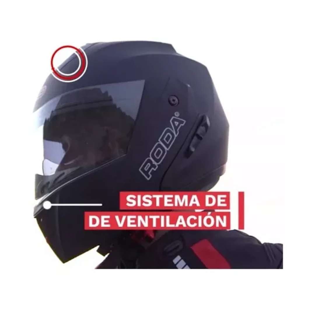 Casco Motocicleta Abatible Con Bluetooth Certificado Dot