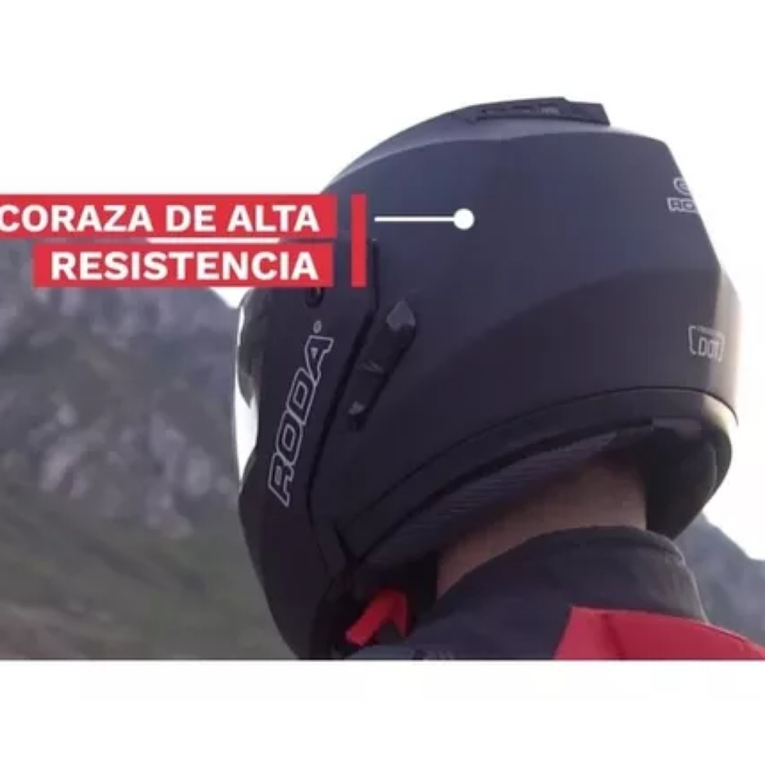 Casco Motocicleta Abatible Con Bluetooth Certificado Dot