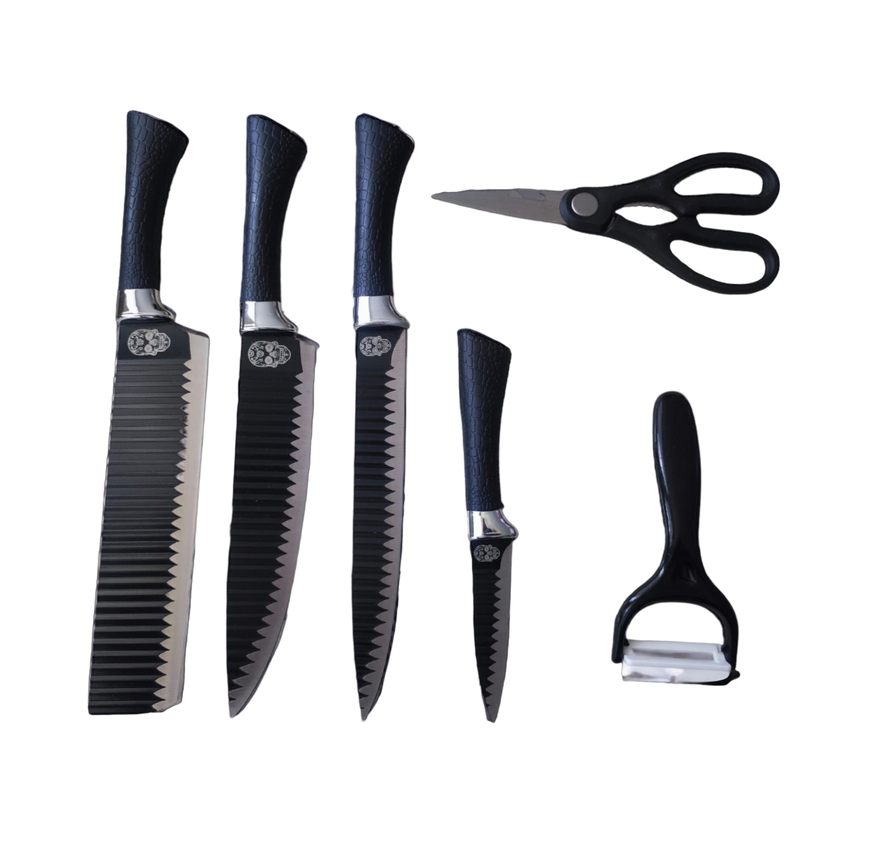 Set de cuchillos negros