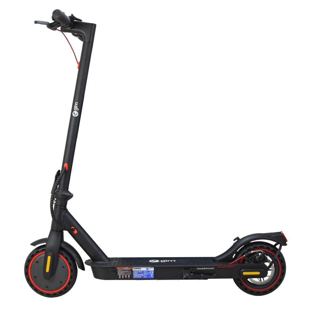 Patín Scooter Eléctrico Plegable para Adultos, Motor Delantero de 350W de Potencia Máxima, 25 km/h Velocidad Maxima, Carga máxima de 120 KG, Sistema de Freno Dual, Impermeable de IPX4