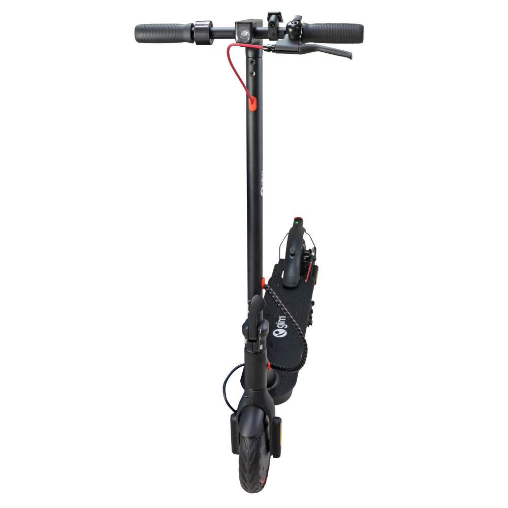 Patín Scooter Eléctrico Plegable para Adultos, Motor Delantero de 350W de Potencia Máxima, 25 km/h Velocidad Maxima, Carga máxima de 120 KG, Sistema de Freno Dual, Impermeable de IPX4