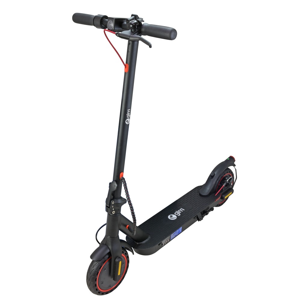 Patín Scooter Eléctrico Plegable para Adultos, Motor Delantero de 350W de Potencia Máxima, 25 km/h Velocidad Maxima, Carga máxima de 120 KG, Sistema de Freno Dual, Impermeable de IPX4