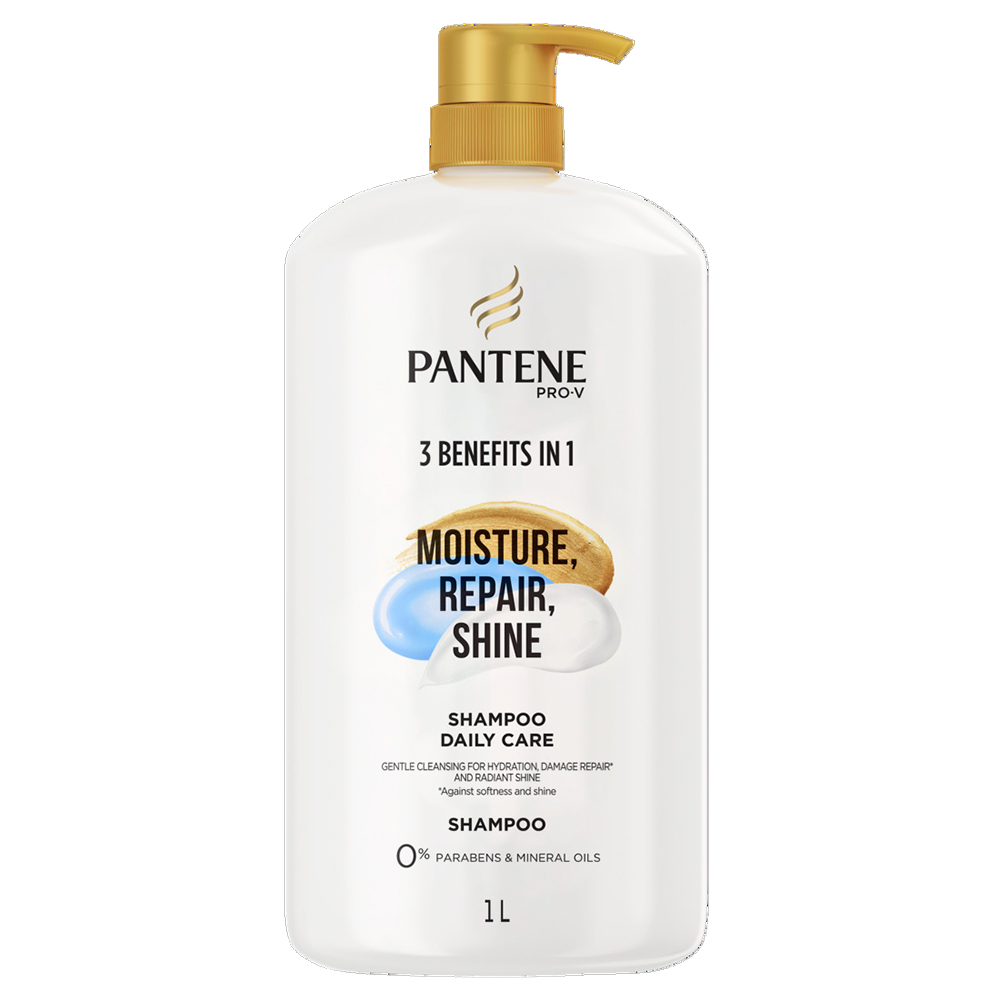 Pantene Pro-V 3 Benefits in 1 Moisture, Repair, Shine Shampoo 1000 ml