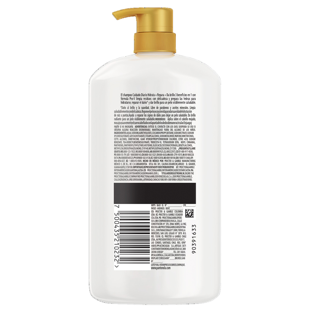 Pantene Pro-V 3 Benefits in 1 Moisture, Repair, Shine Shampoo 1000 ml