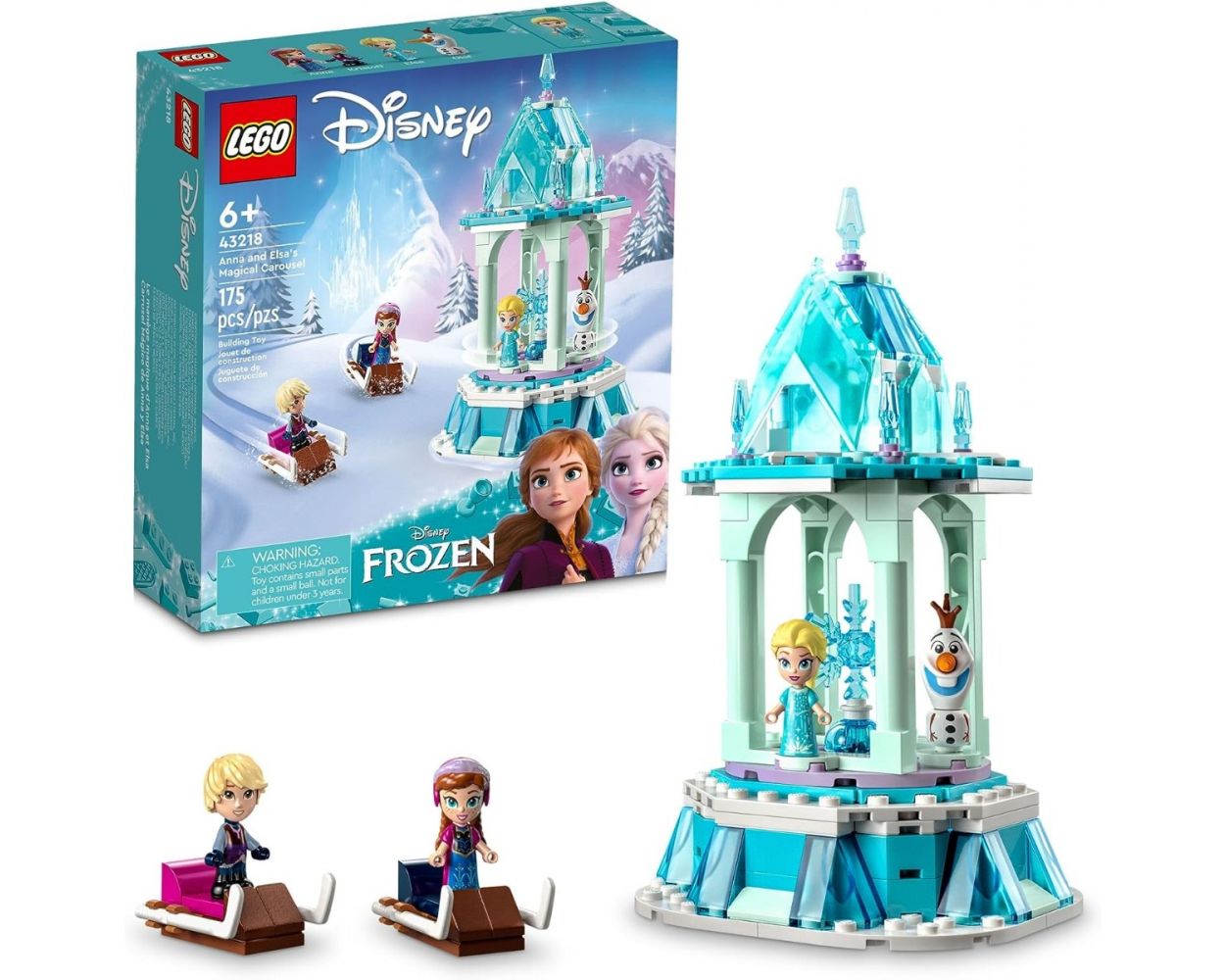  Lego Disney Frozen Carrusel Mágico de Anna y Elsa 43218