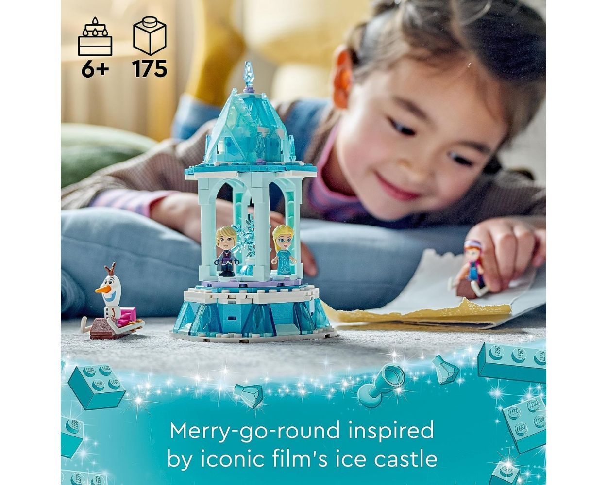  Lego Disney Frozen Carrusel Mágico de Anna y Elsa 43218