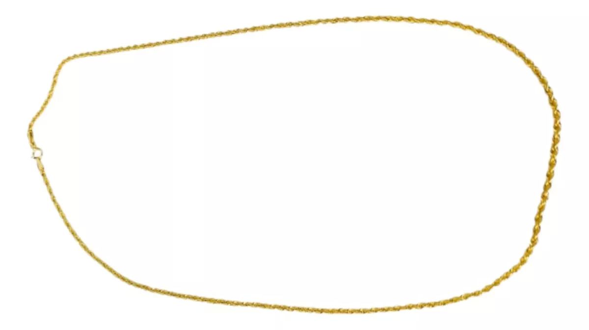 Set Torzal Cadena 45 Cm + Pulsera 18 Cm X 2 Mm Oro 14 K.