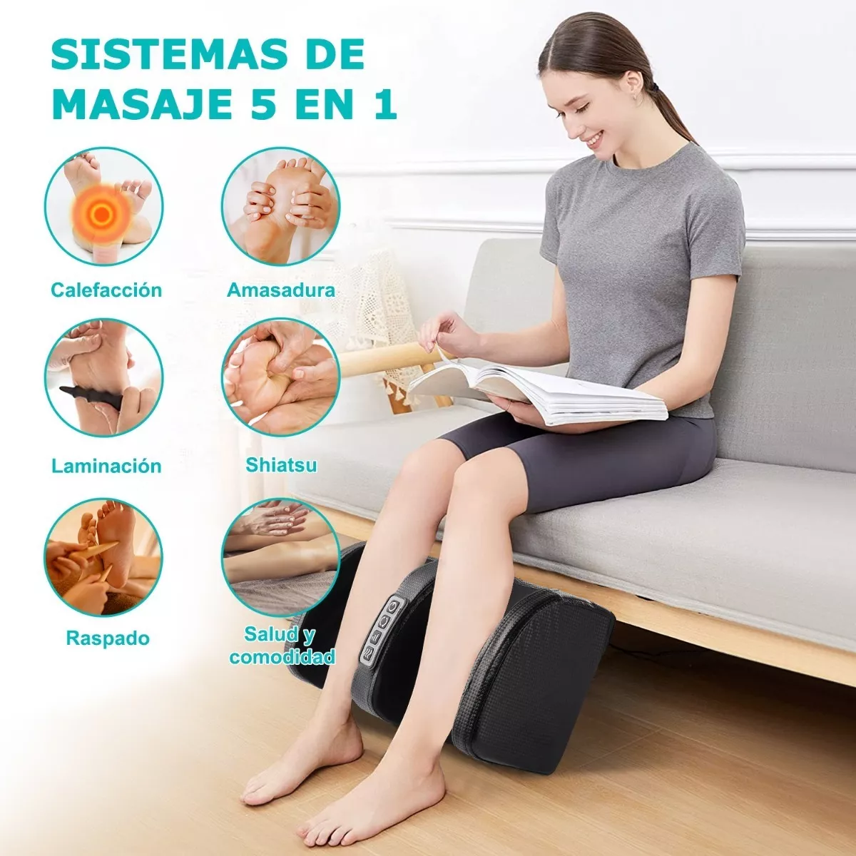 Eléctrico Masajeador De Pierna Pies Brazo Rodillo