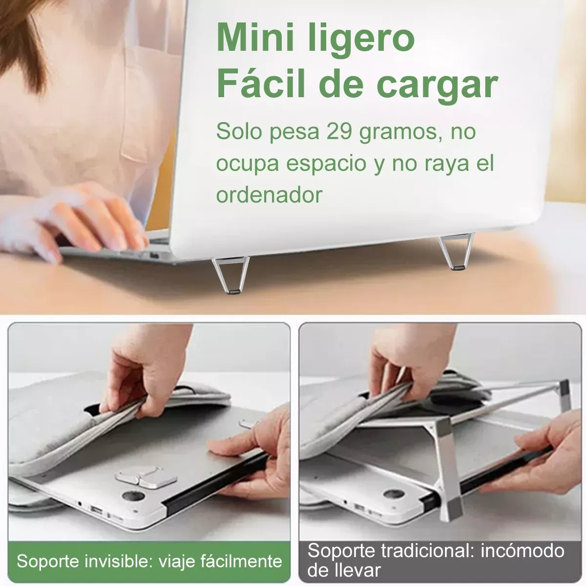 Mini Soporte Ajustable Para Computadora Portátil Macbook