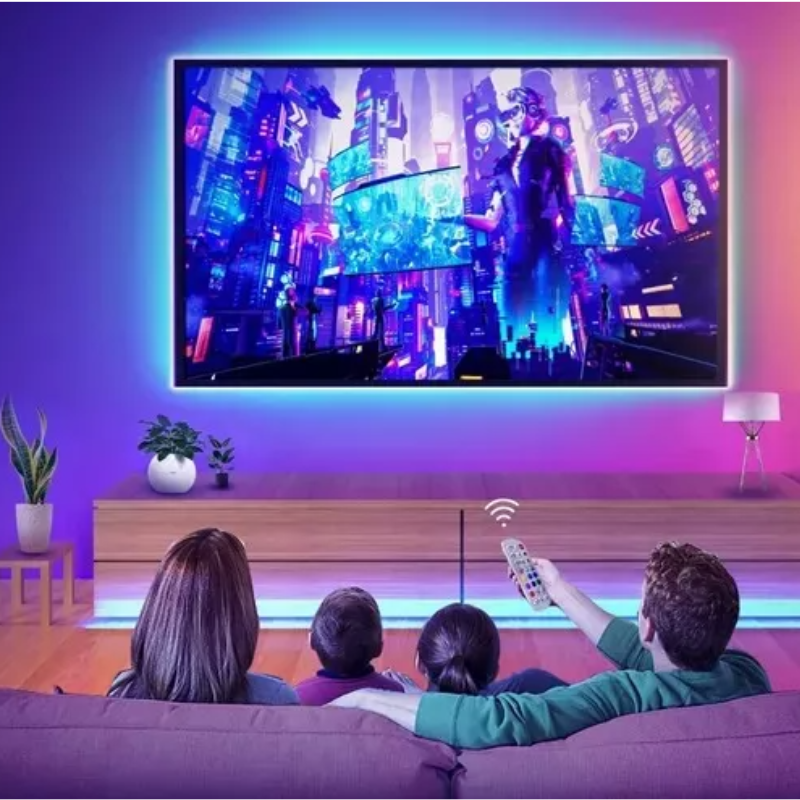 Tiras De Luces Led Rgb De 5 M Con Bluetooth/control Por App.