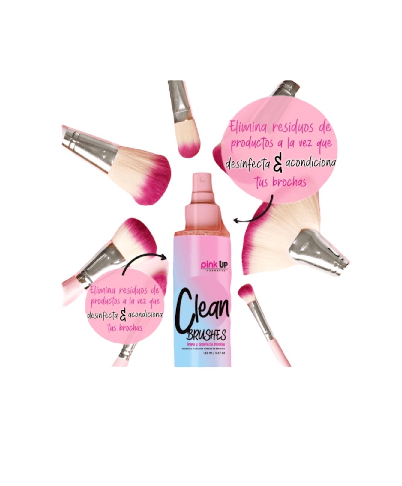 Pink Up Clean Brushes 165 ml