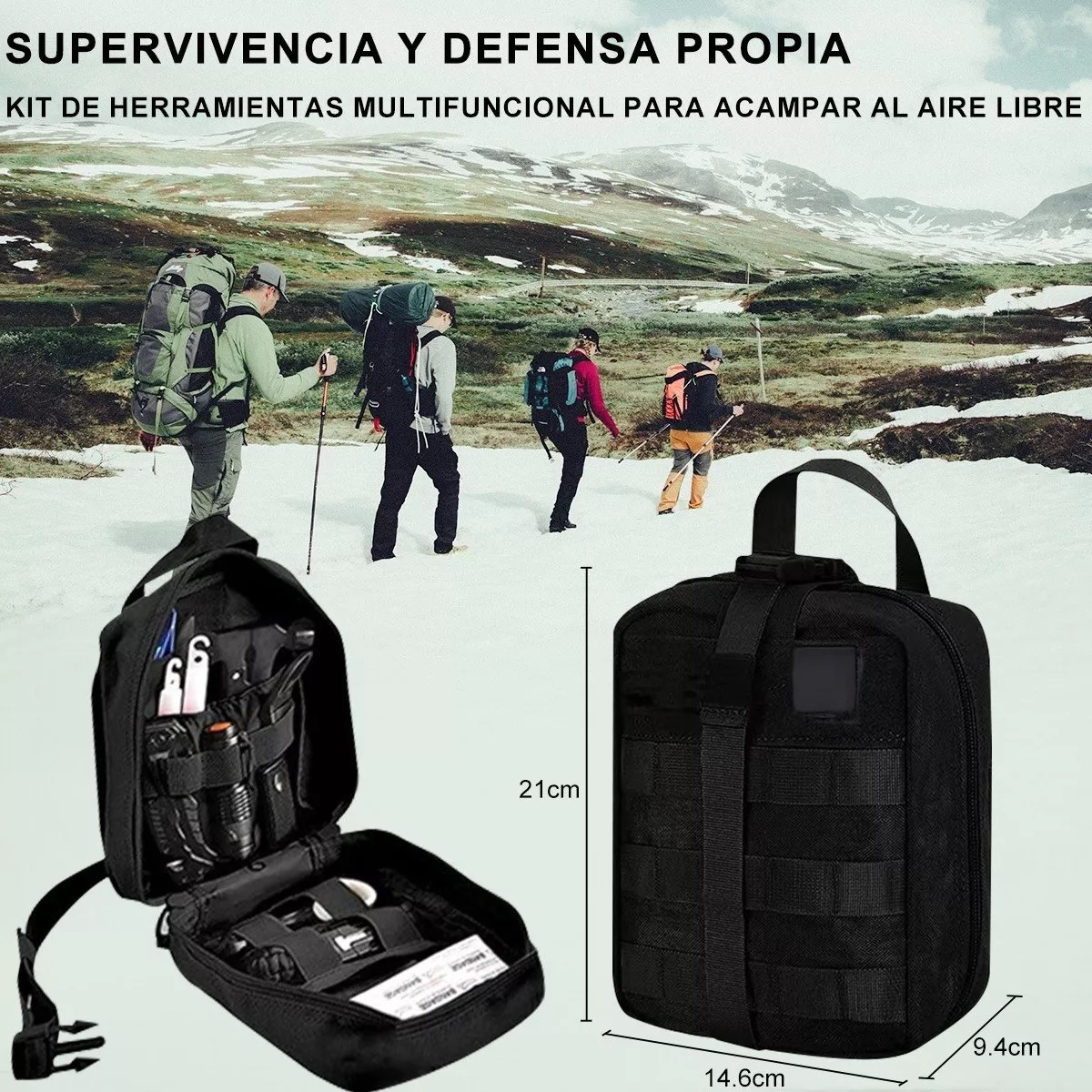 Kit De Supervivencia Emergencia Portátil Para Camping