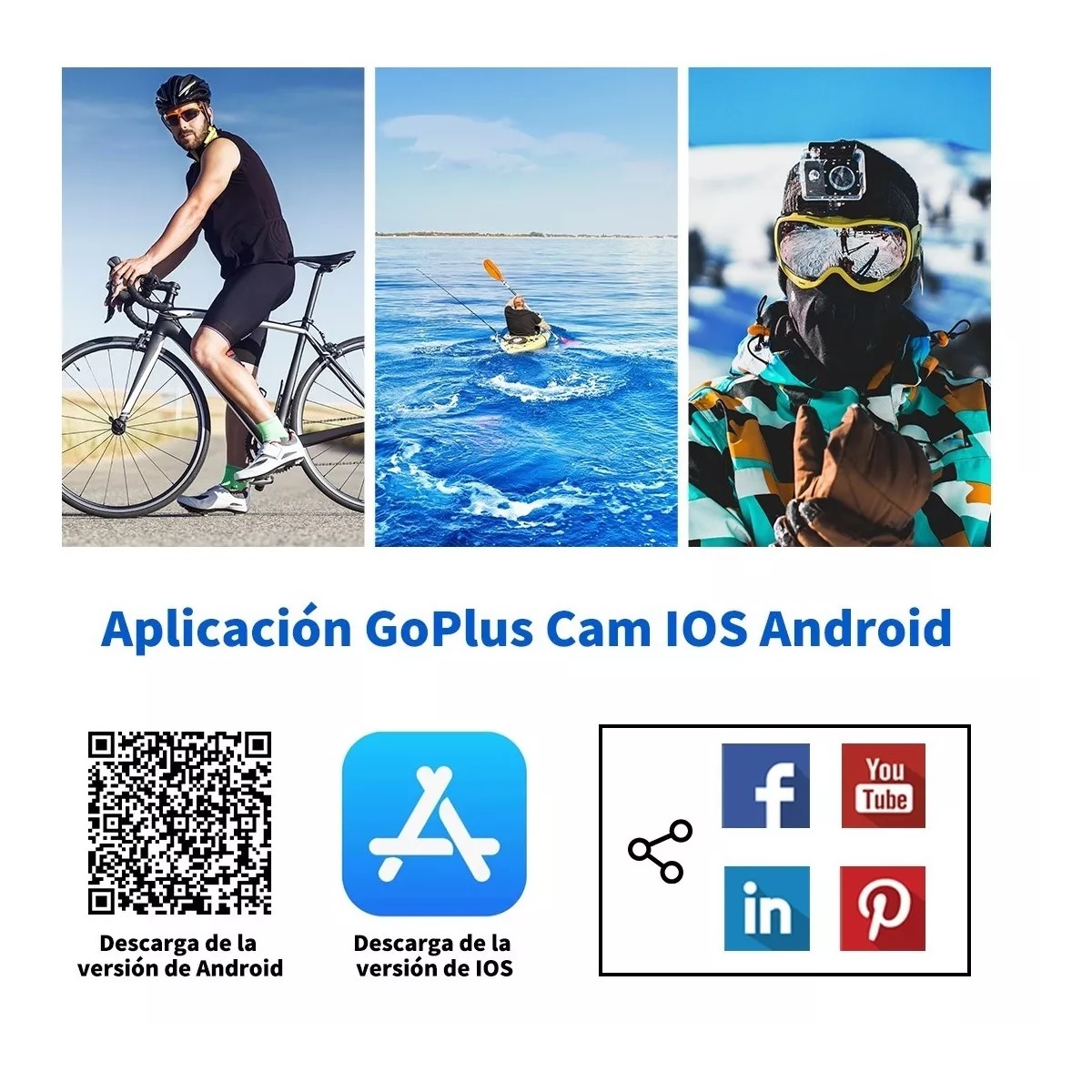 Cámara Deportiva Sumergible Hd 1080p Wifi