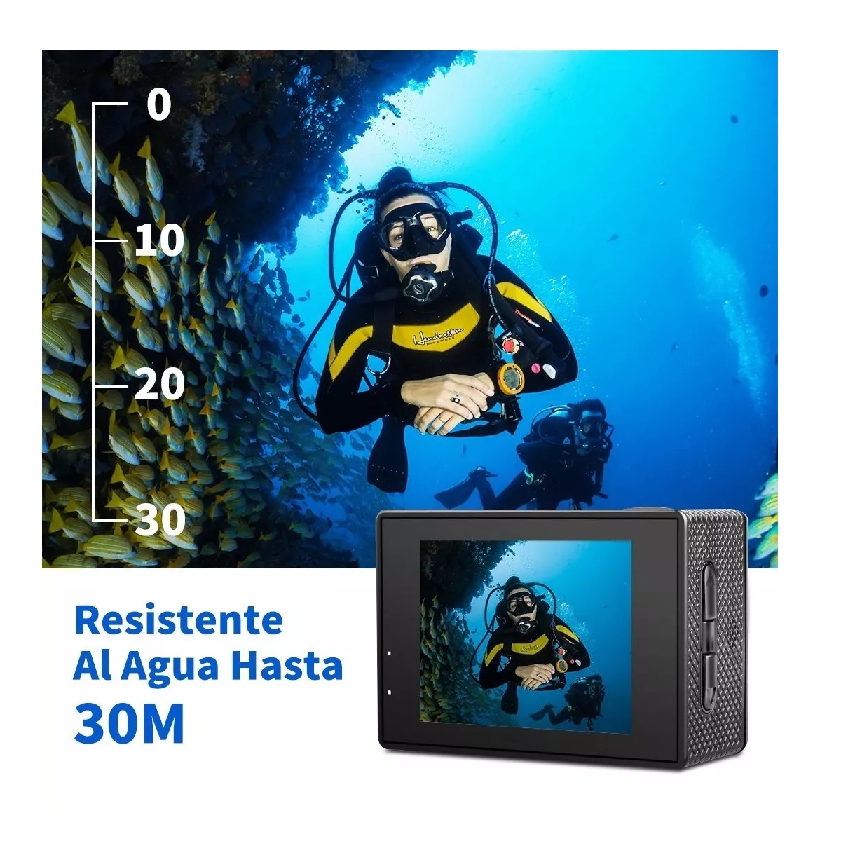 Cámara Deportiva Sumergible Hd 1080p Wifi