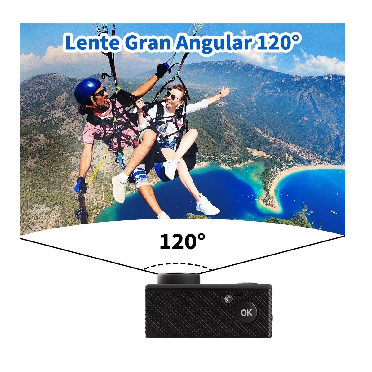 Cámara Deportiva Sumergible Hd 1080p Wifi