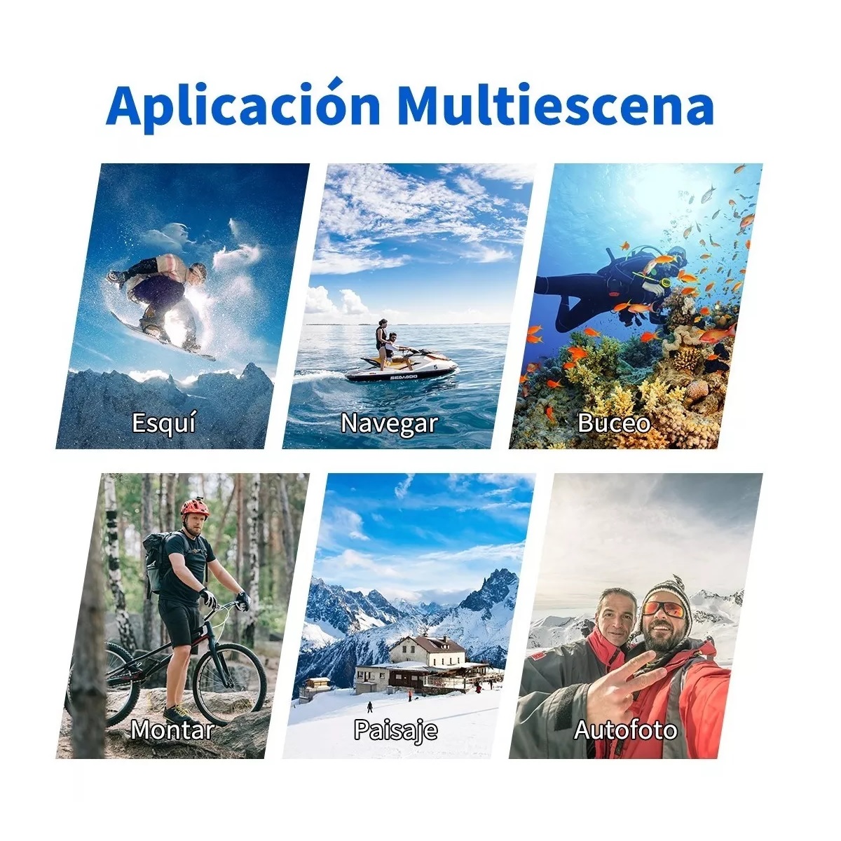 Cámara Deportiva Sumergible Hd 1080p Wifi