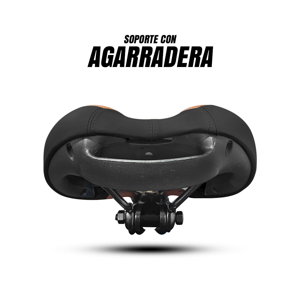 Asiento Bicicleta Prostático Ultra Confortable Vintage Duna Café con Negro