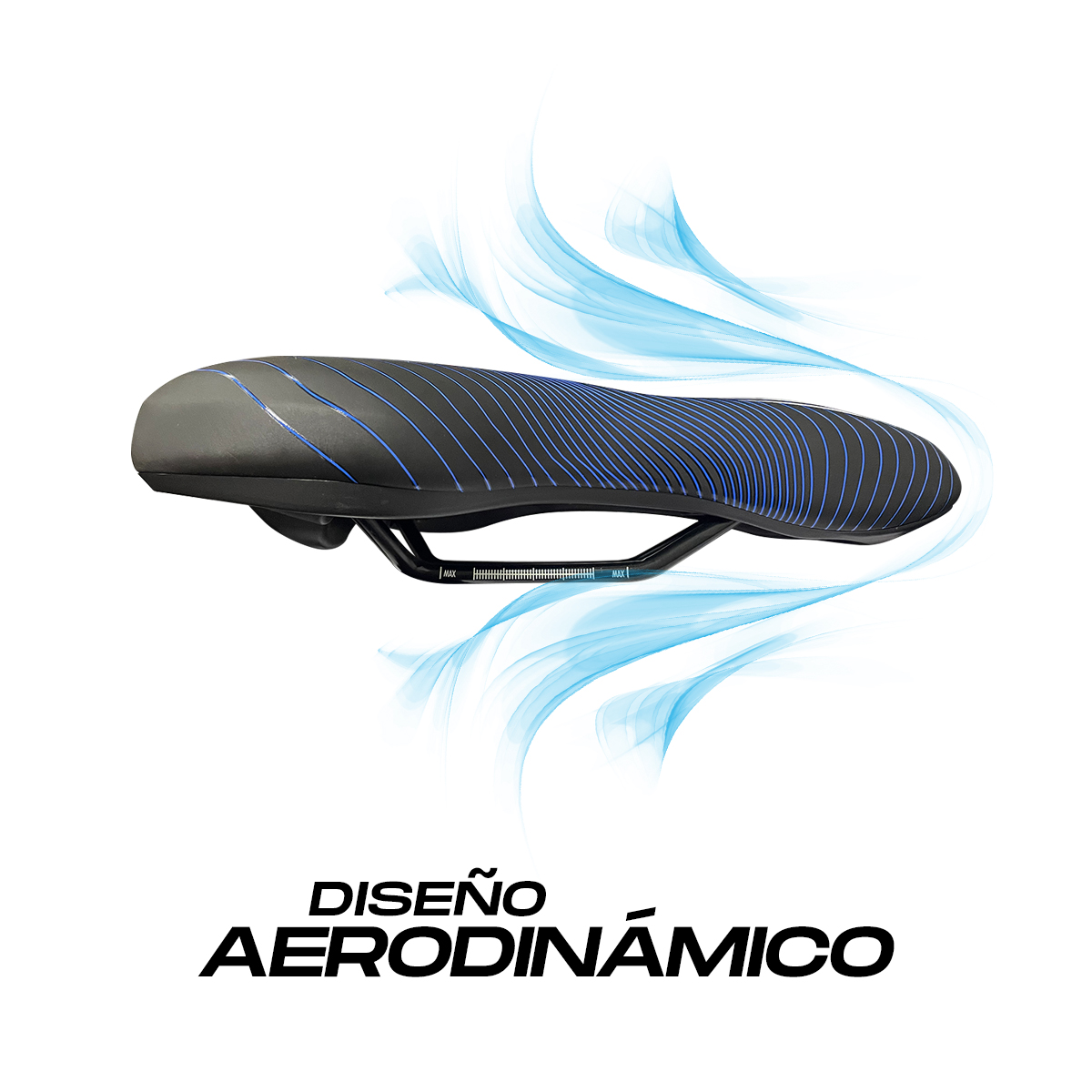 Asiento Bicicleta Deportivo Mtb Relleno De Gel Scudiero Azul