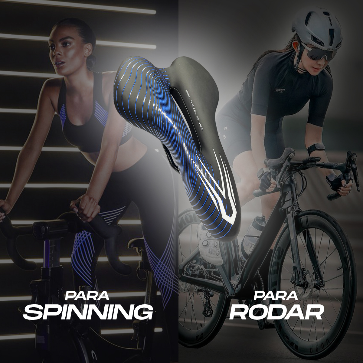 Asiento Bicicleta Deportivo Mtb Relleno De Gel Scudiero Azul