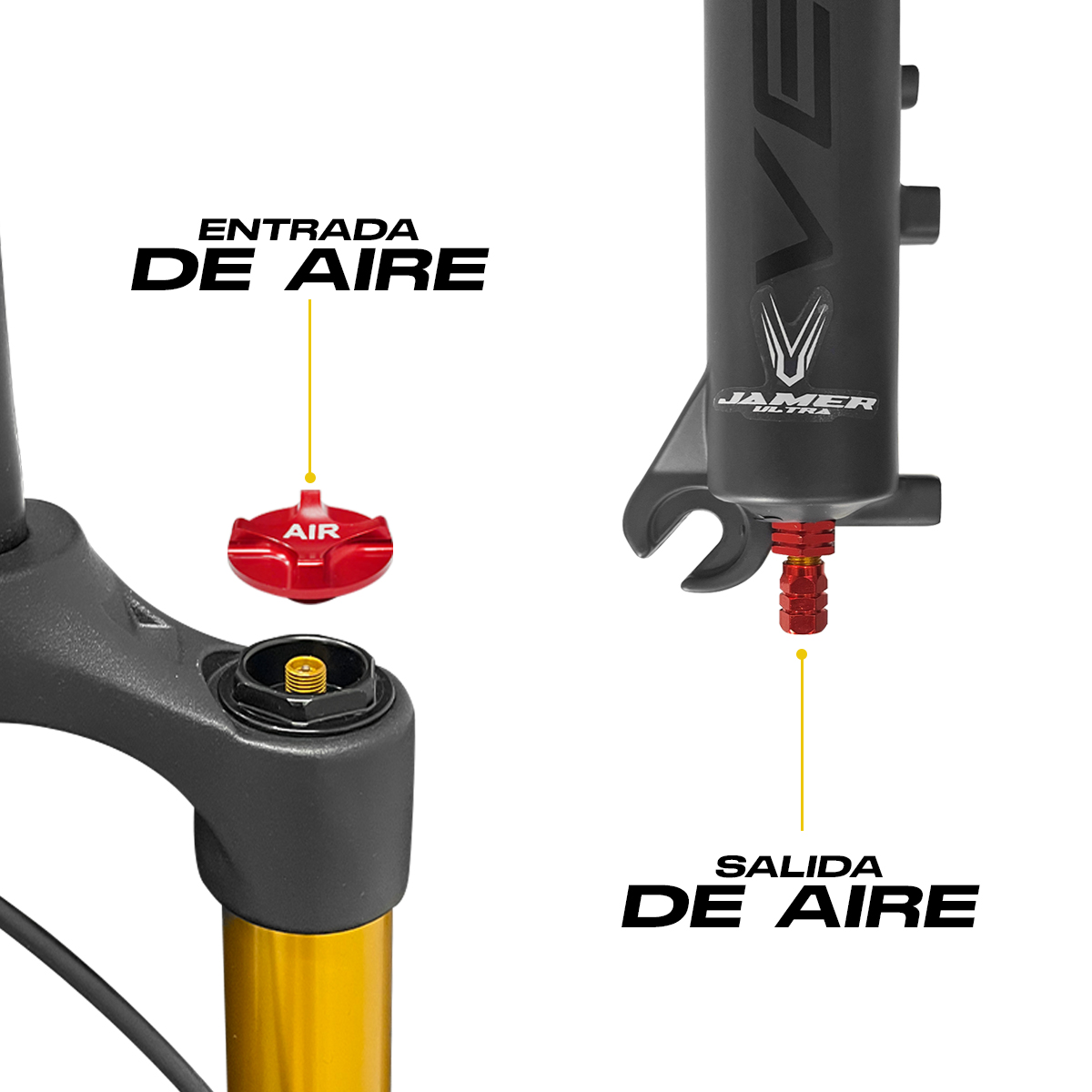 Tijera Bicicleta Horquilla Rodado 29 Suspensión Aire 28.6