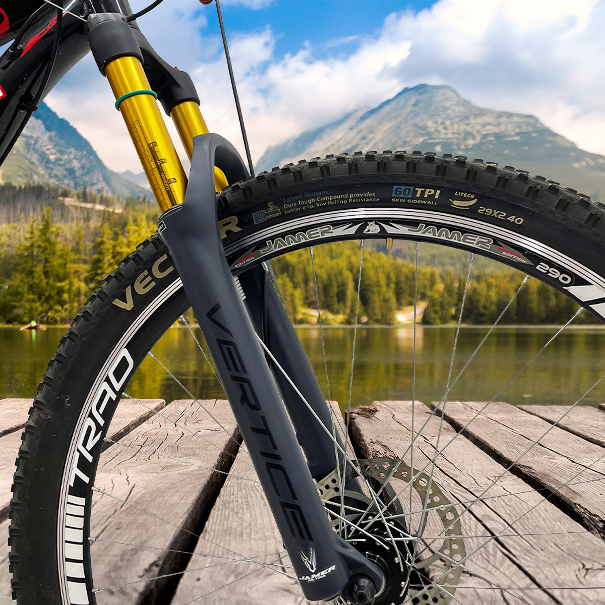 Tijera Bicicleta Horquilla Rodado 29 Suspensión Aire 28.6