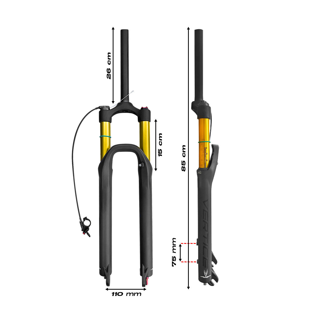 Tijera Bicicleta Horquilla Rodado 29 Suspensión Aire 28.6