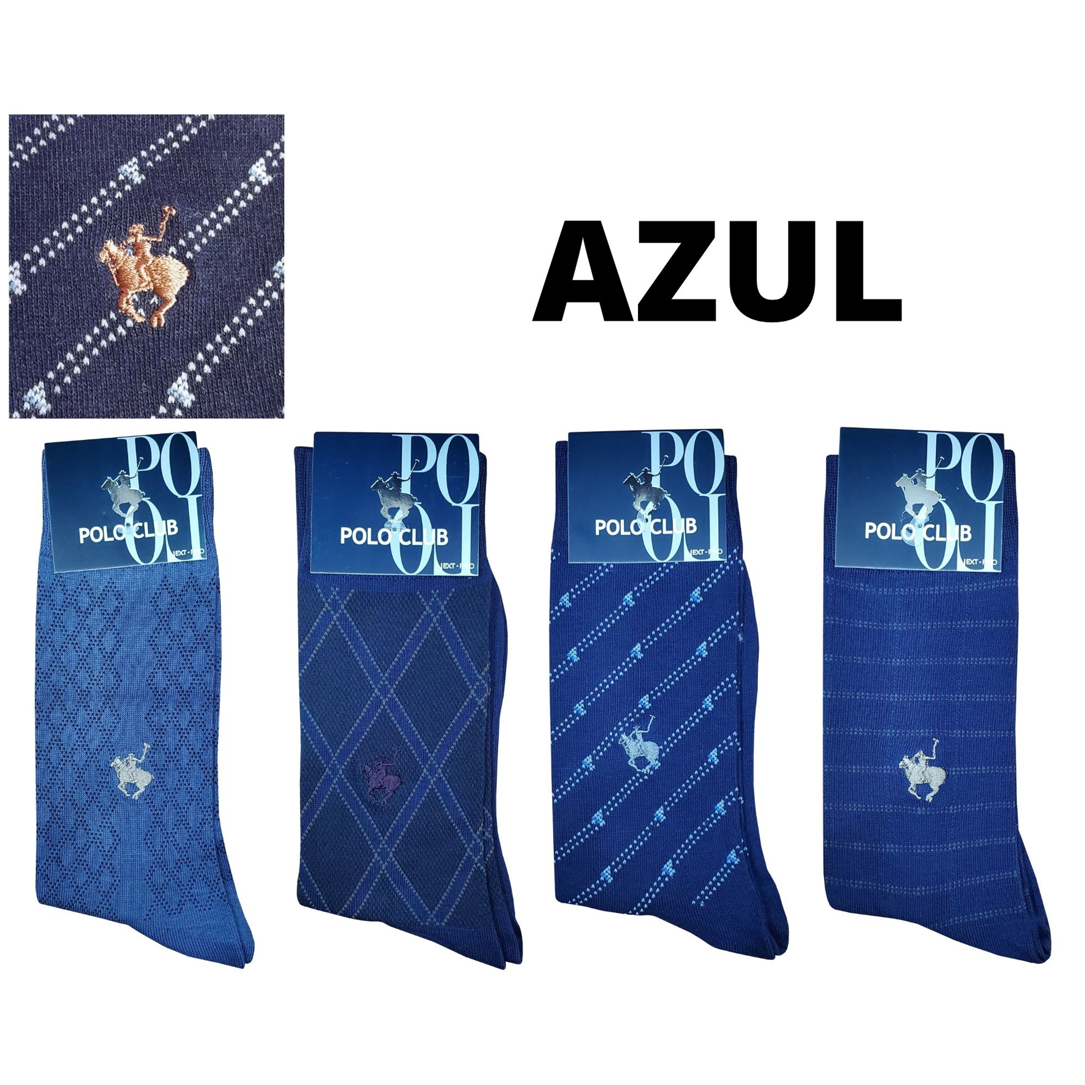 Calcetín Para Caballero Polo Club 6 Pares.