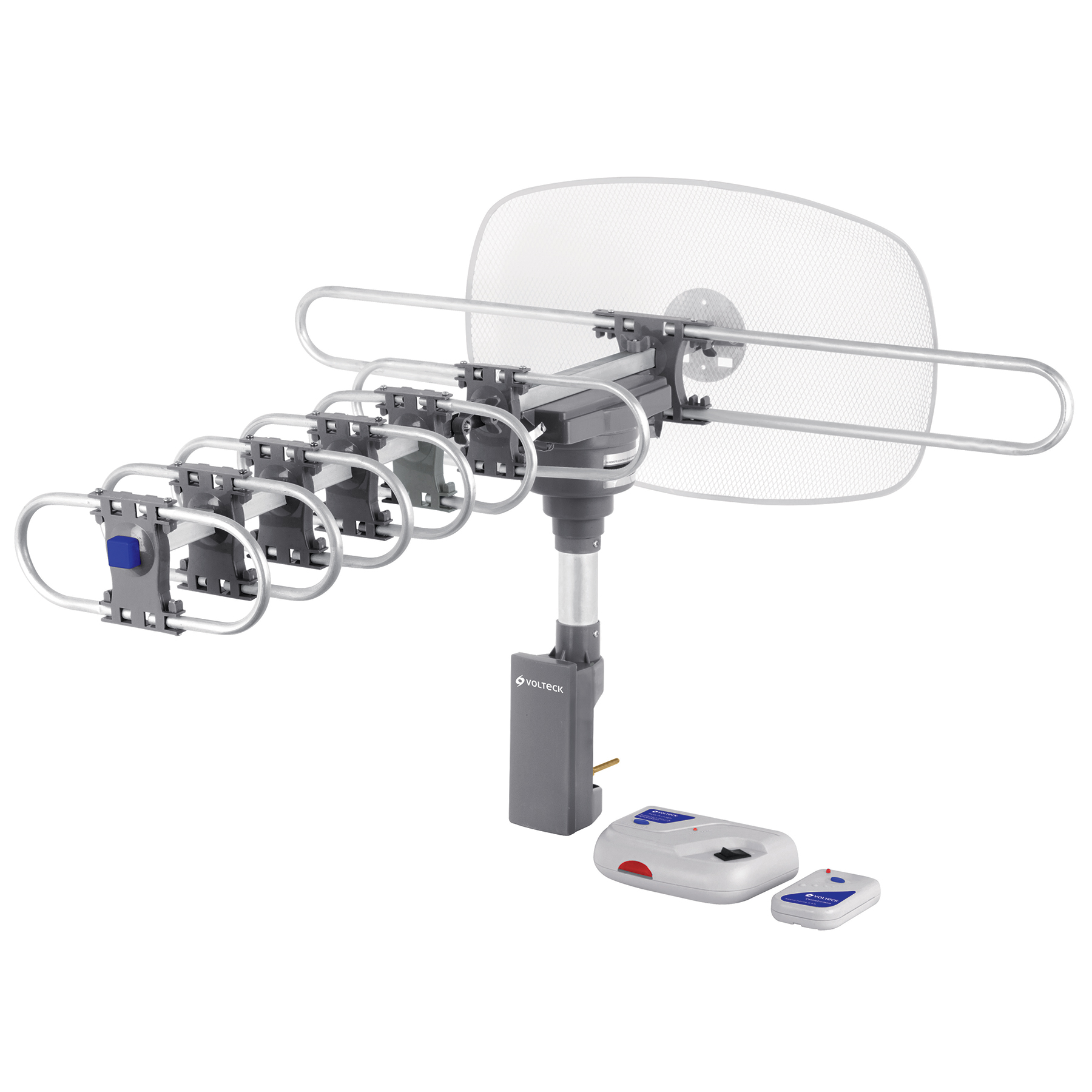 ANTENA AÉREA PARA TV, GIRATORIA 360,  VOLTECK 48114