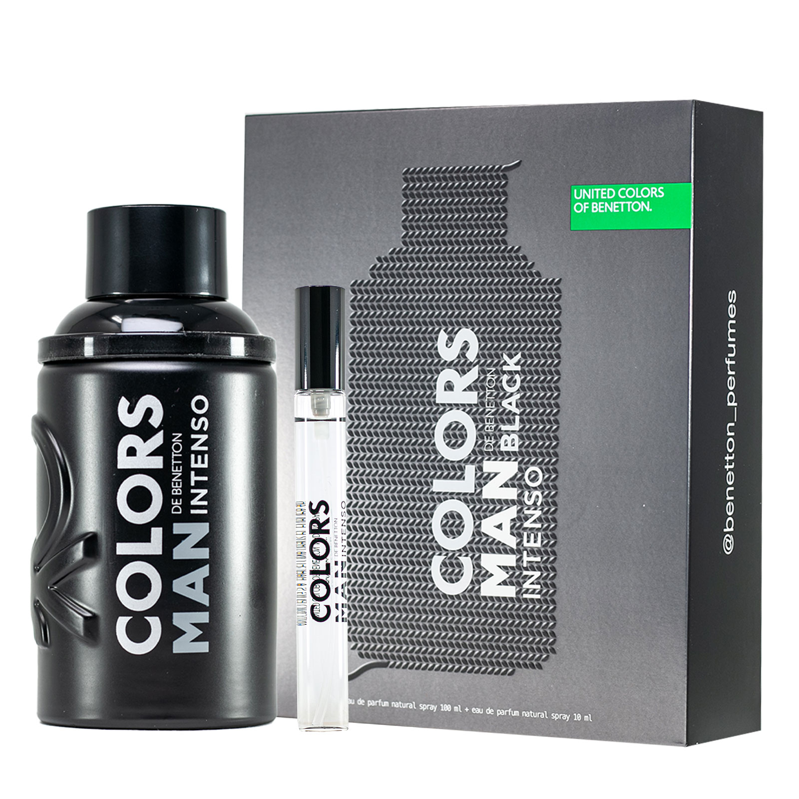 Benetton Set Colors Man Black Intenso EDP 100ml