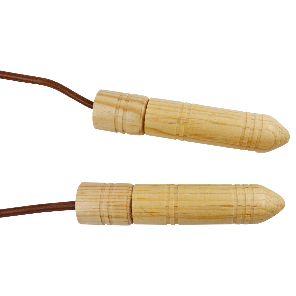 Cuerda Para Saltar Fire Sports Cuero Piel Con Balero 2.7m