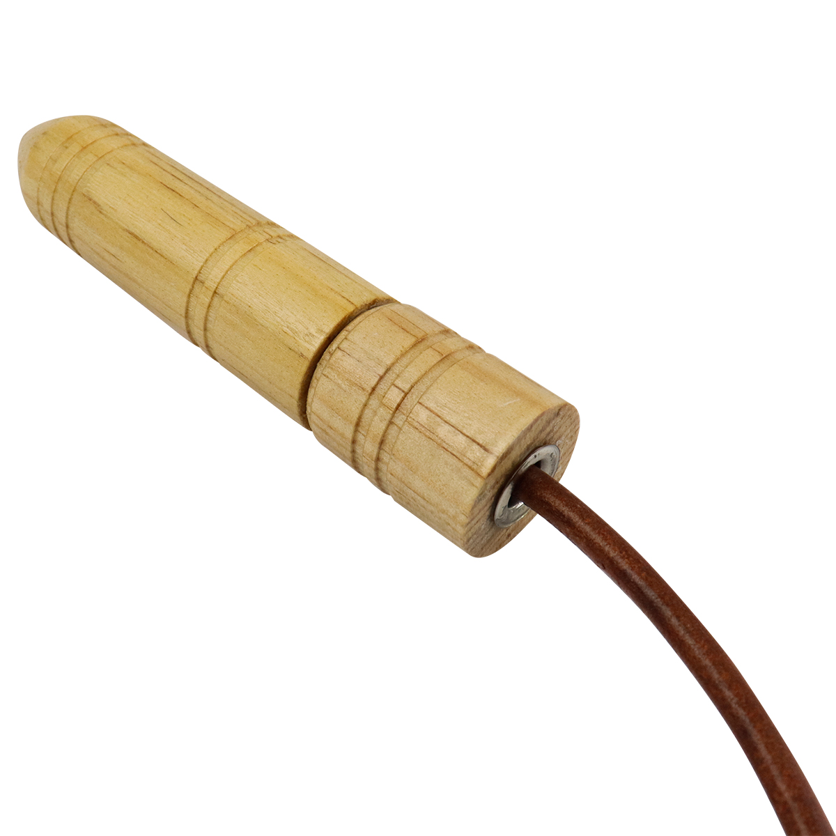 Cuerda Para Saltar Fire Sports Cuero Piel Con Balero 2.7m