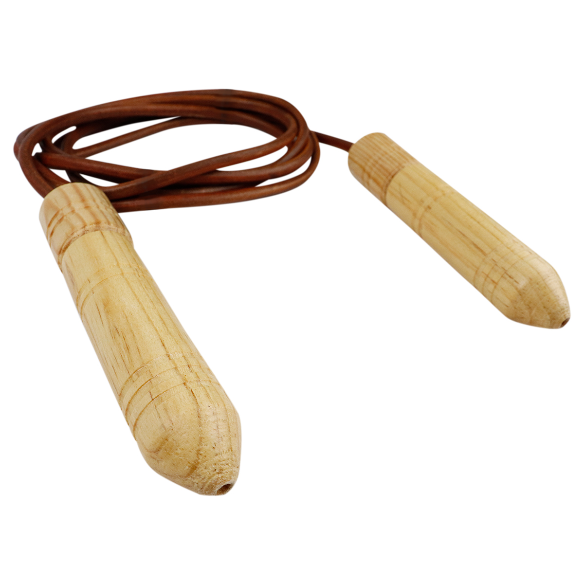 Cuerda Para Saltar Fire Sports Cuero Piel Con Balero 2.7m