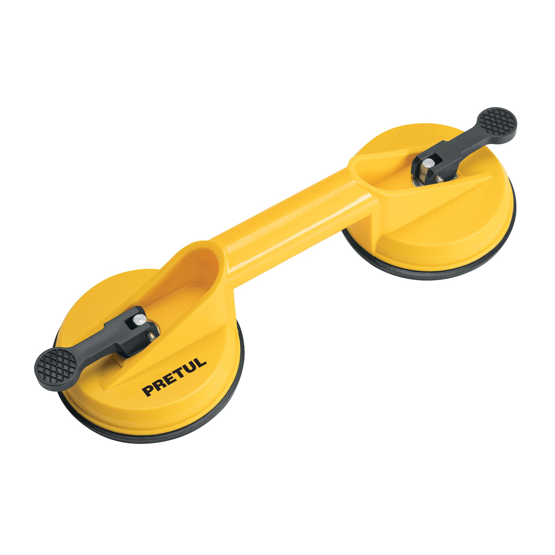 VENTOSA DE PLÁSTICO PARA VIDRIO, 2 COPAS DE SUCCIÓN, PRETUL 23051