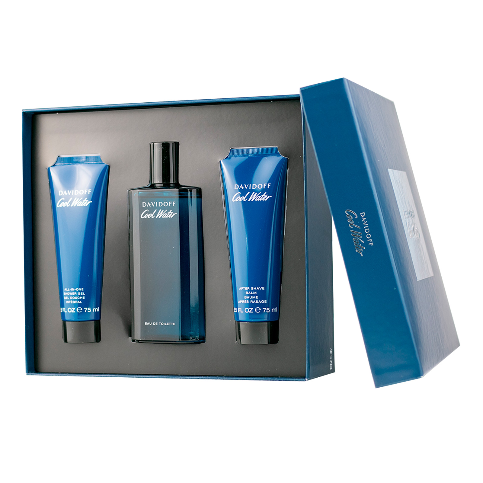 Set Davidoff Cool Water EDT 125ml + Shower Gel 75ml + After Shave 75ml