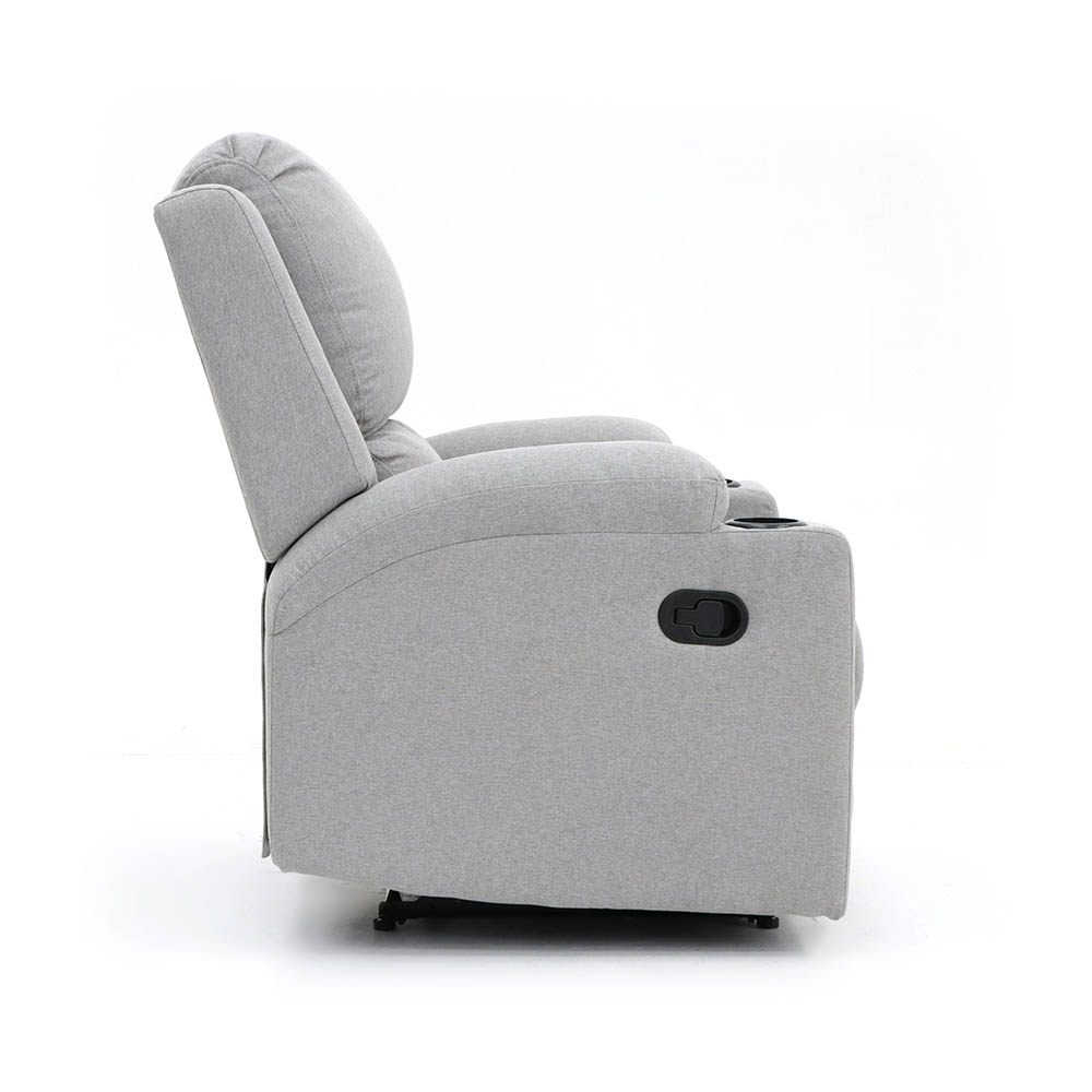 Sillón Reposet Reclinable Manual Toscano Gris Claro