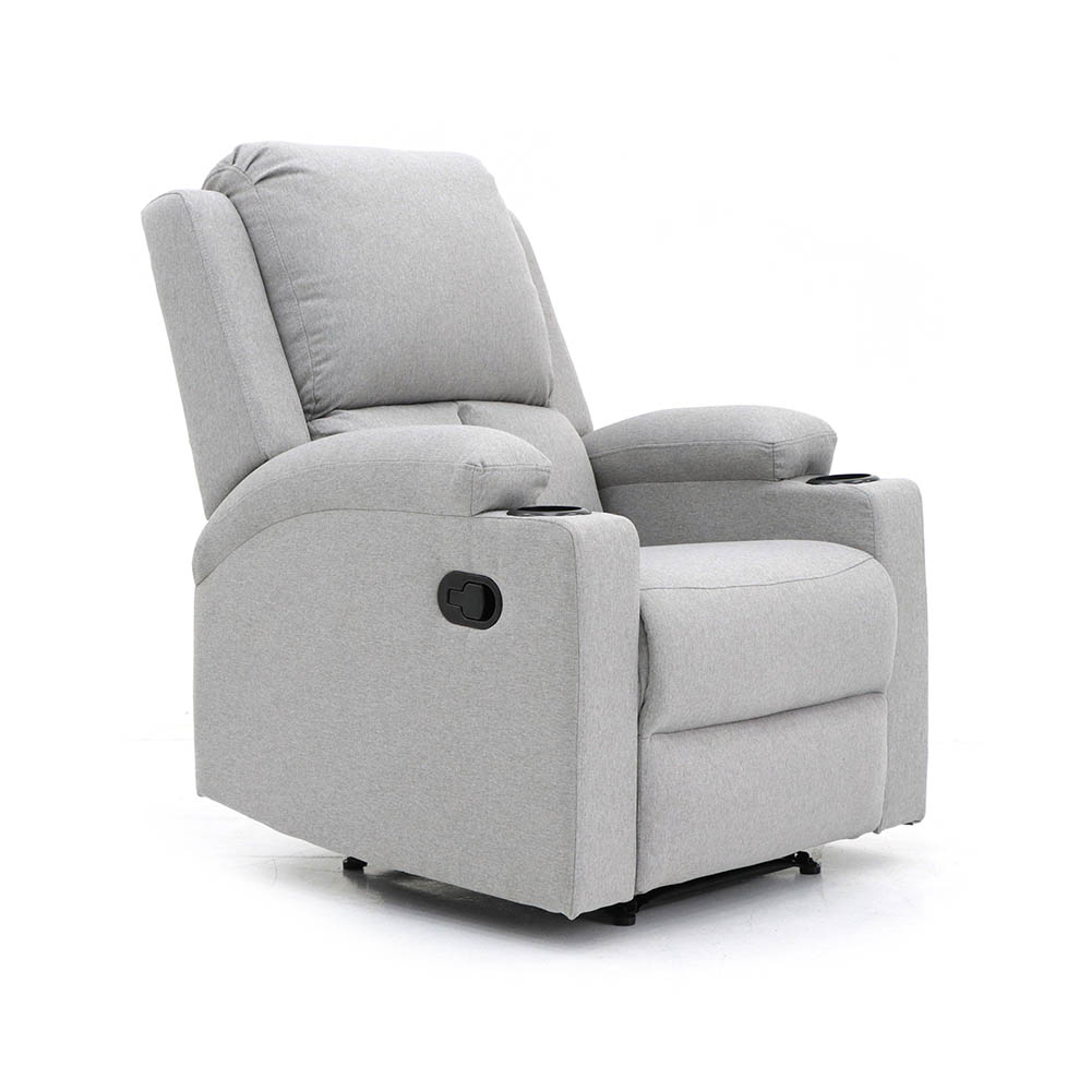 Sillón Reposet Reclinable Manual Toscano Gris Claro
